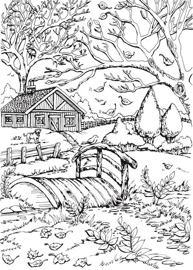 Download Scenery Coloring Pages for Adults - Best Coloring Pages For Kids