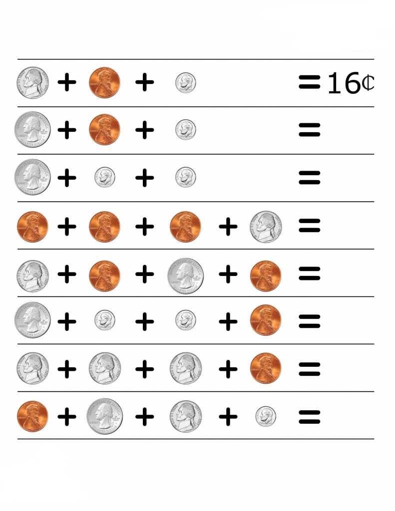 2nd Grade Coins Worksheets