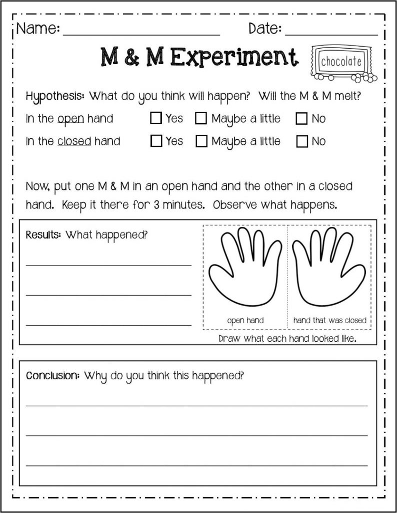 2nd Grade English Worksheet - Experiment