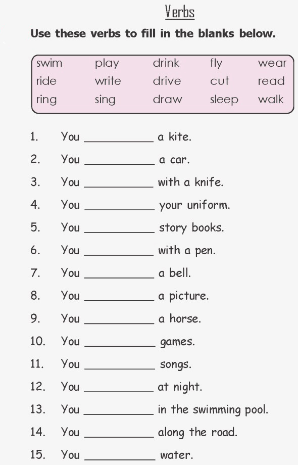 Year 2 Worksheets Free Printable English