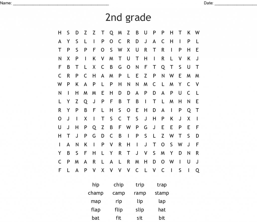 2nd Grade Word Search