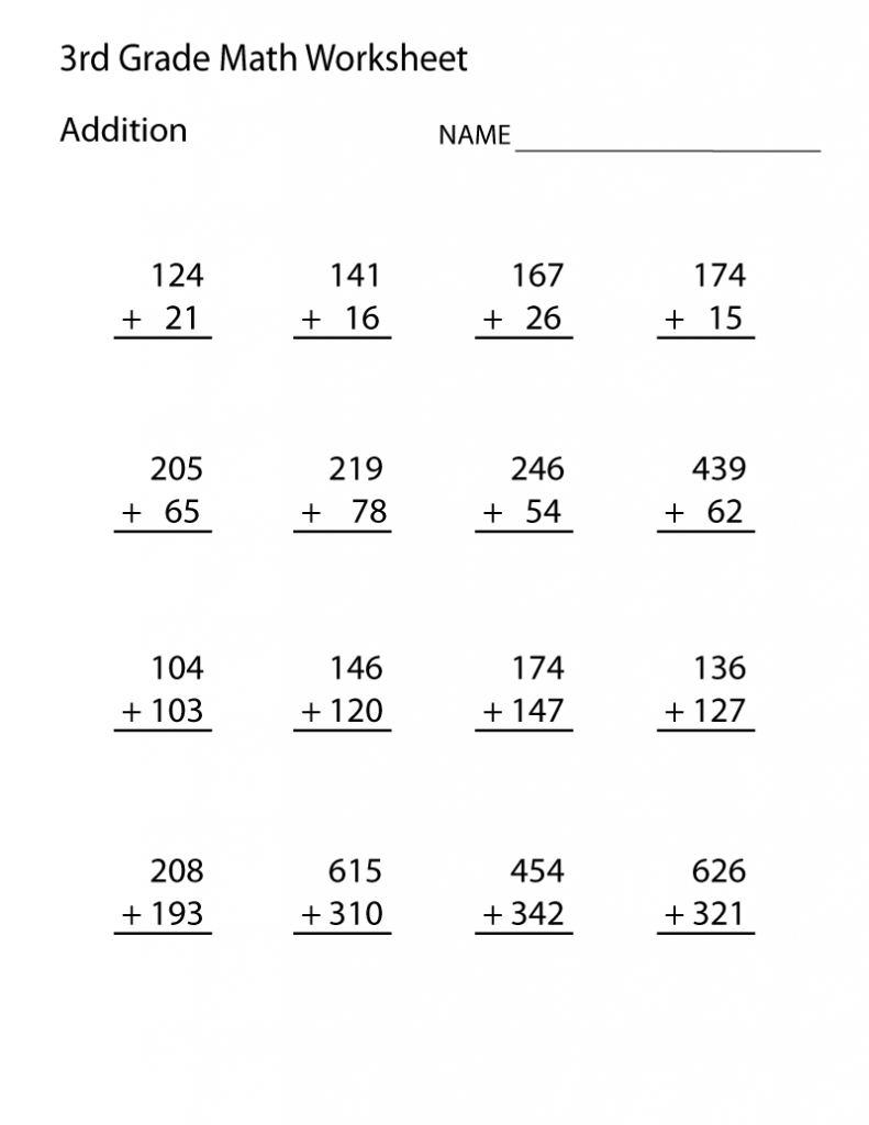 3rd Grade Math Worksheets