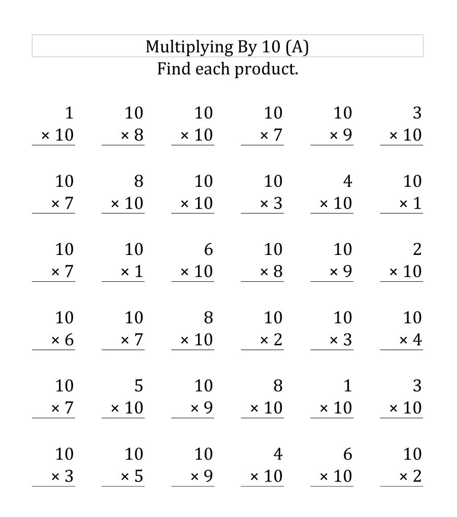 Free Printable Math For 3rd Graders