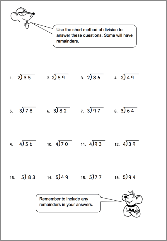 3rd Grade Division Worksheets - Best Coloring Pages For Kids