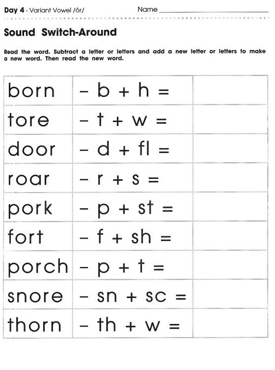 Free Printable Third Grade English Worksheets