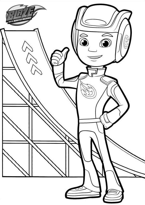 Blaze And The Monster Machines Coloring Coloring Pages