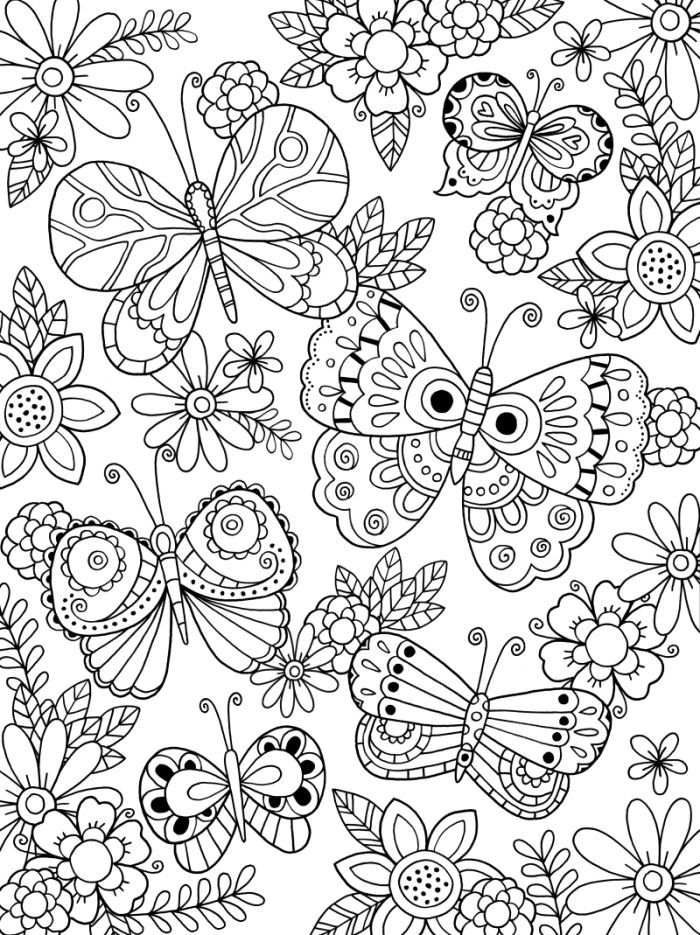  Butterfly  Coloring  Pages  for Adults  Best Coloring  Pages  