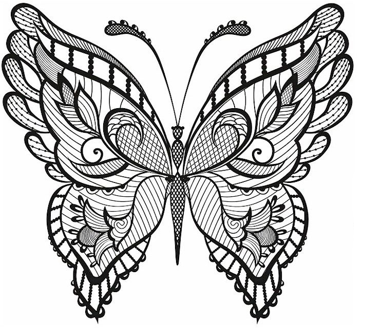 Butterfly Coloring Pages for Adults - Best Coloring Pages For Kids