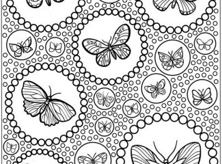 Advanced Butterfly Coloring Pages for Adults