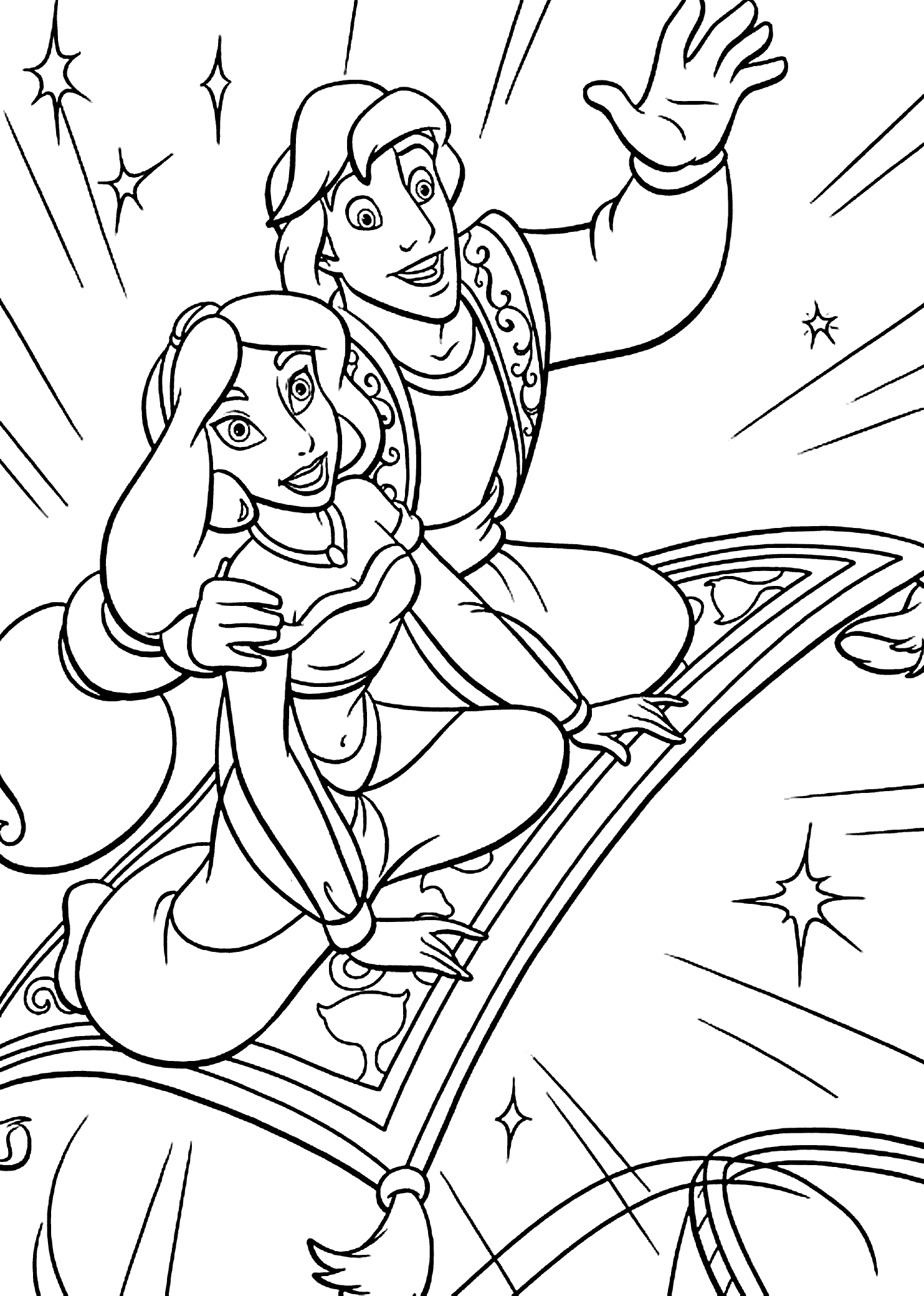 coloring pages adults disney Coloring disney adults aladdin - Horacio