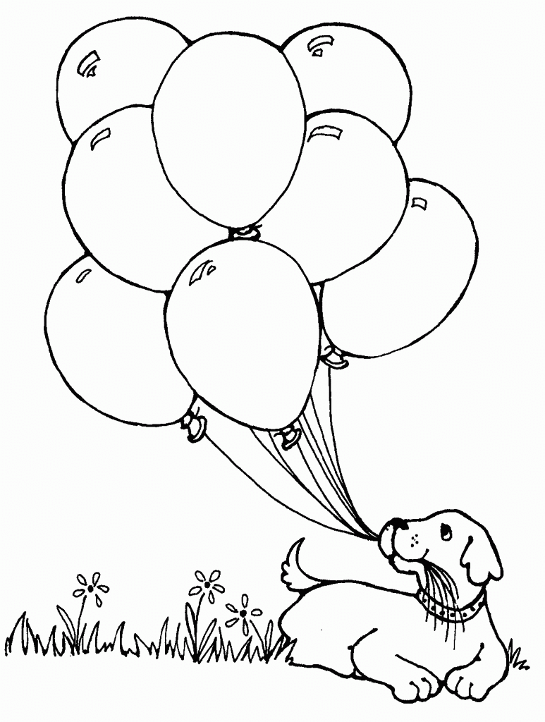 Balloon Coloring Pages