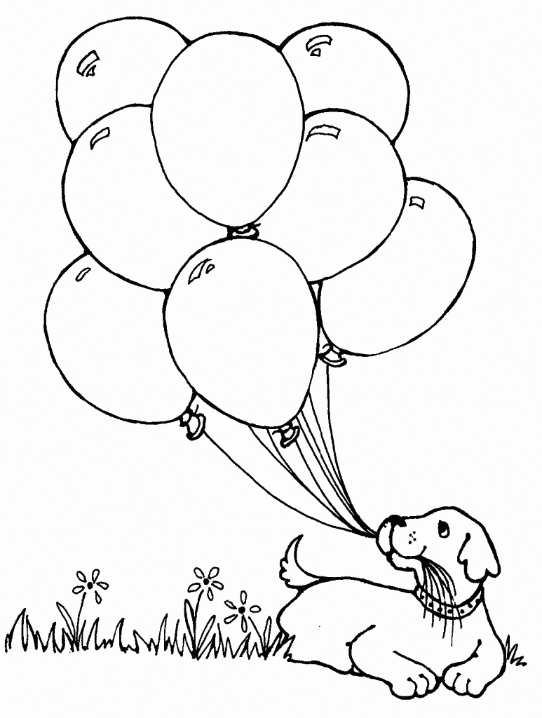 Free Printable Balloons Coloring Pages