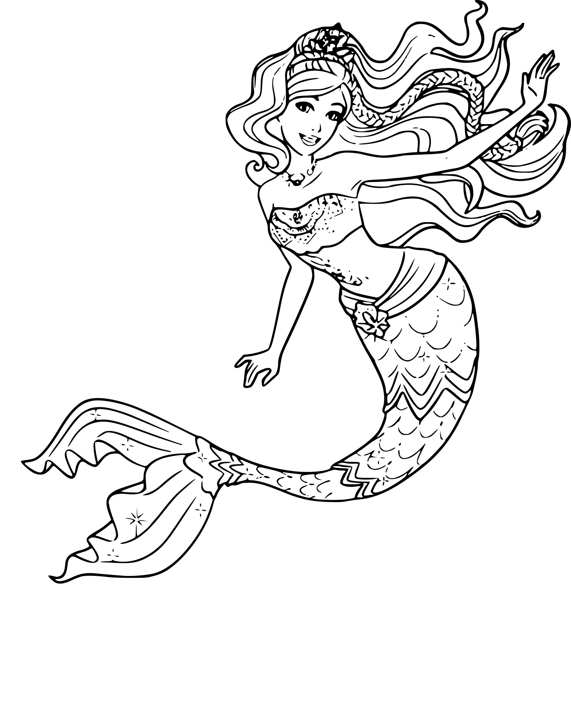 mermaid-coloring-page-printable