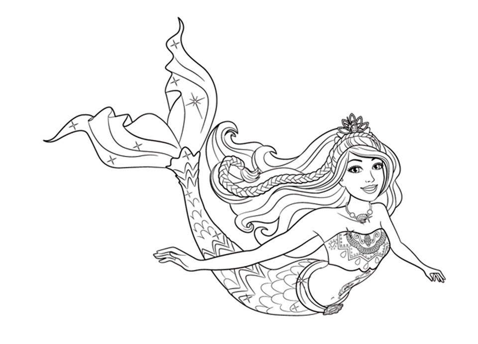 Barbie Mermaid Coloring Pages Best Coloring Pages For Kids