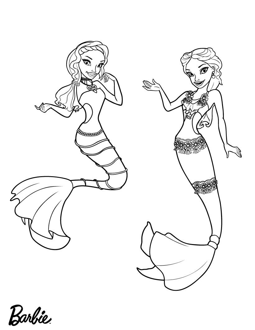 Barbie Mermaid Coloring Pages   Best Coloring Pages For Kids