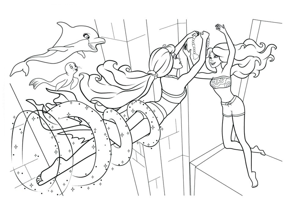 barbie mermaidia coloring pages