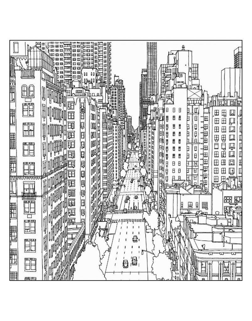 Big City Street Coloring Pages