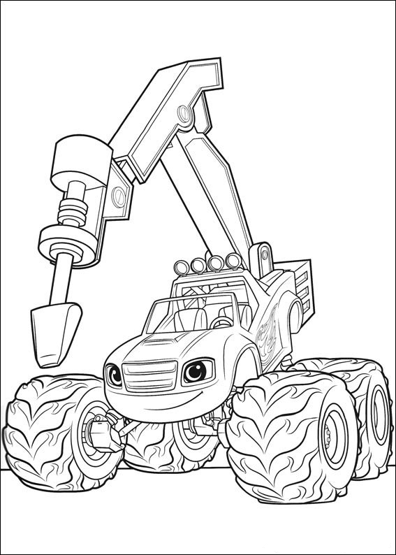 Blaze Monster Machines Coloring Pages