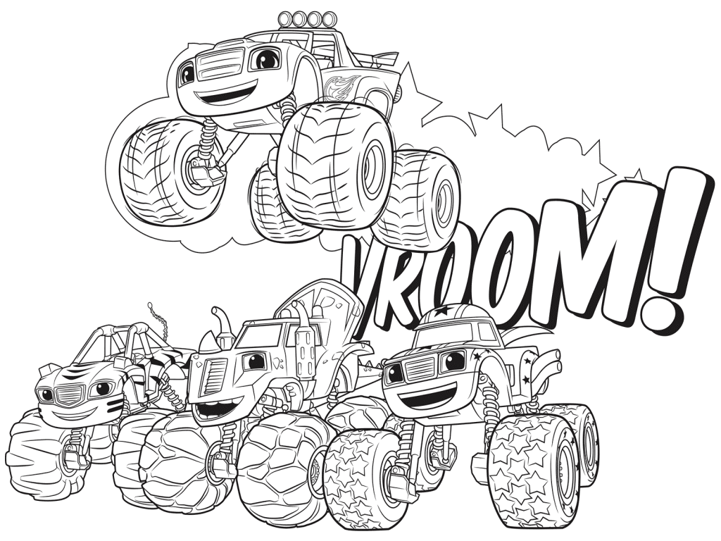 Blaze and the Monster Machines Coloring Pages - Best Coloring Pages For ...