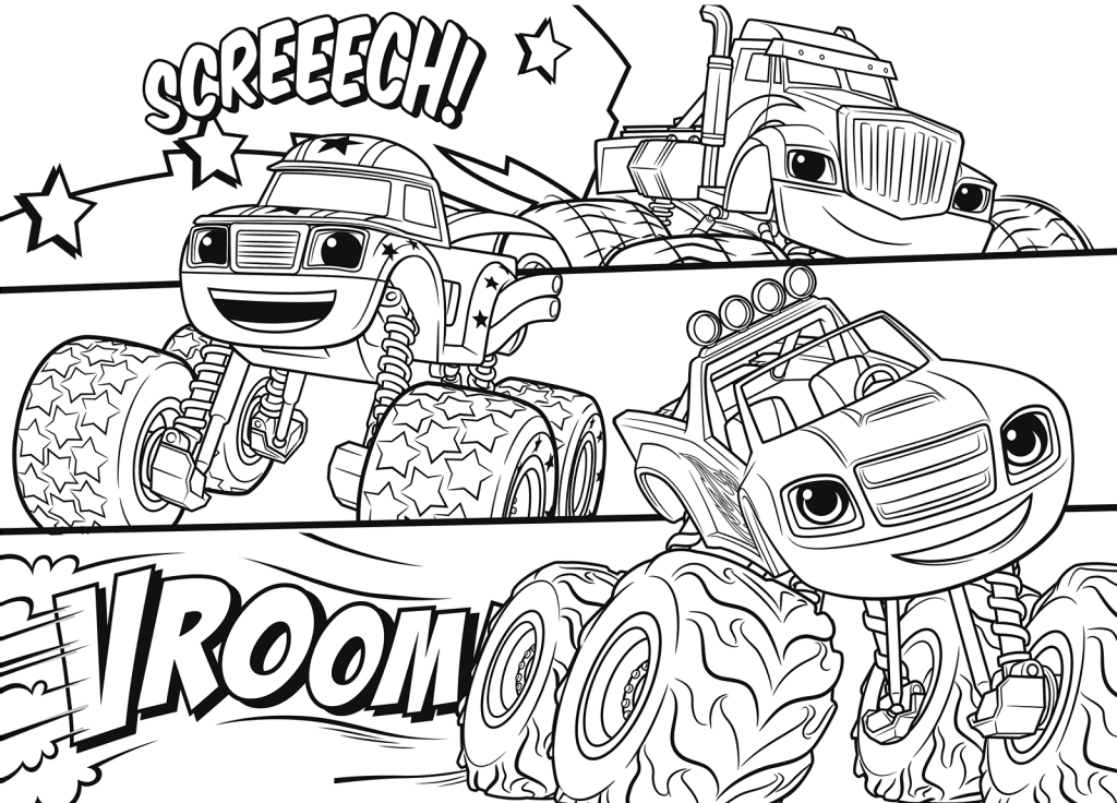 Blaze and the Monster Machines Coloring Pages - Best Coloring Pages For ...