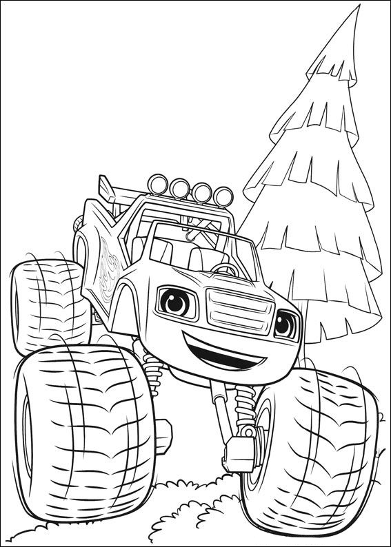 Blaze and the Monster Machines Printable Coloring Pages