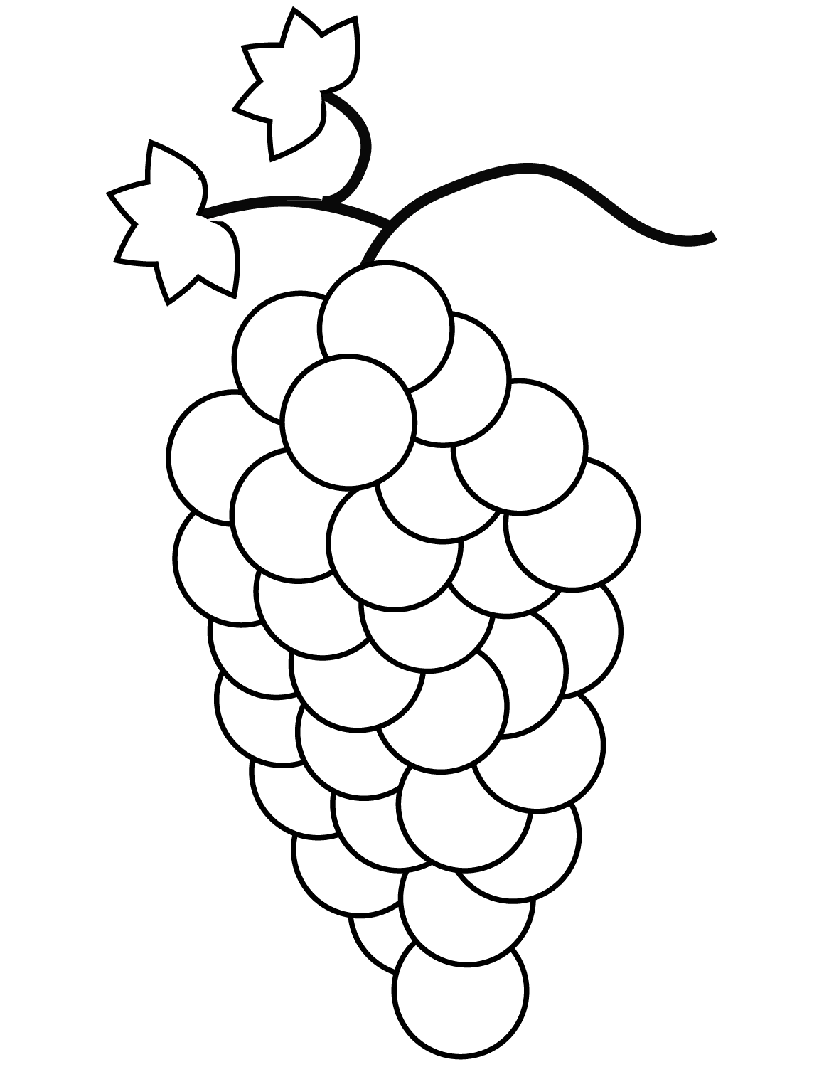 Grapes Coloring Pages Best Coloring Pages For Kids