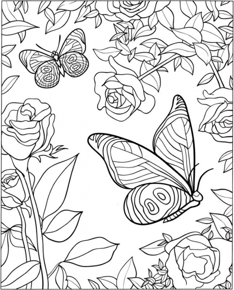 Butterfly Coloring Pages for Adults - Best Coloring Pages For Kids