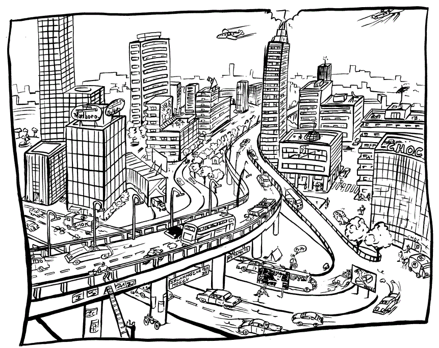 City Bridge Coloring Pages