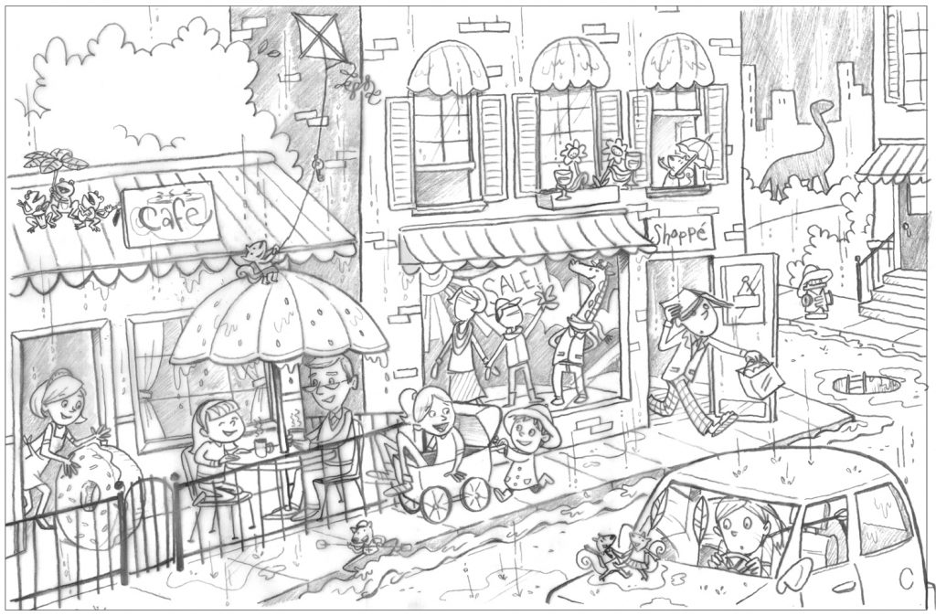 City Cafe Coloring Pages