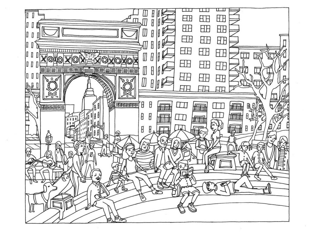 City People Coloring Pages