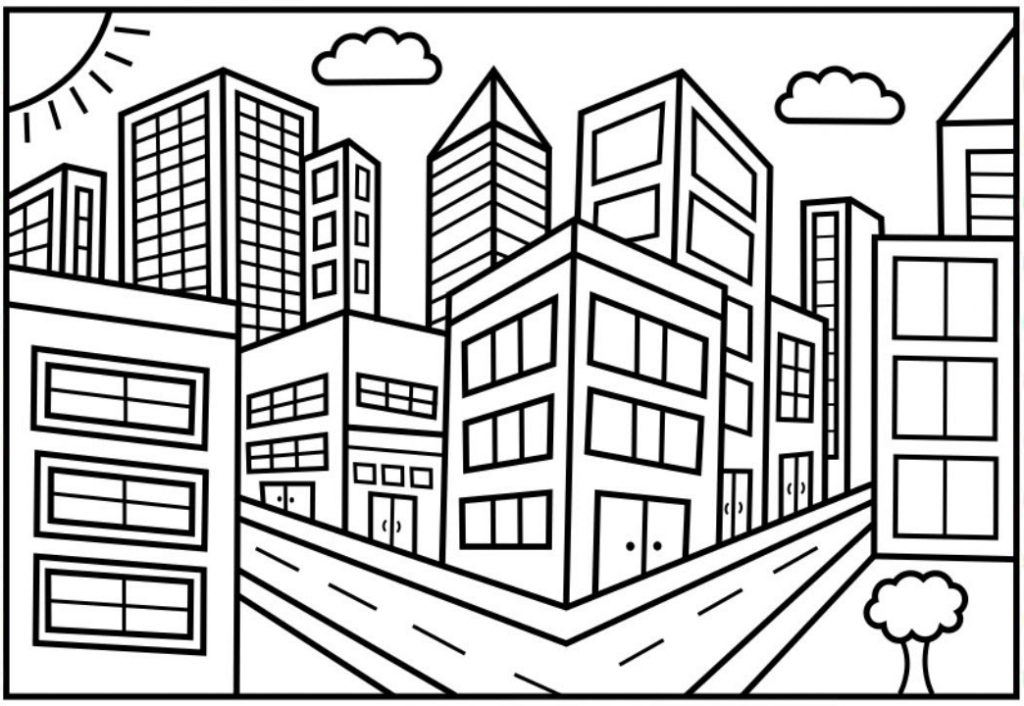 City Coloring Pages - Best Coloring Pages For Kids