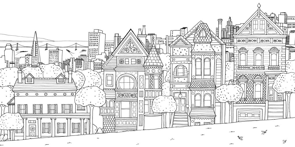 City Printable Coloring Pages