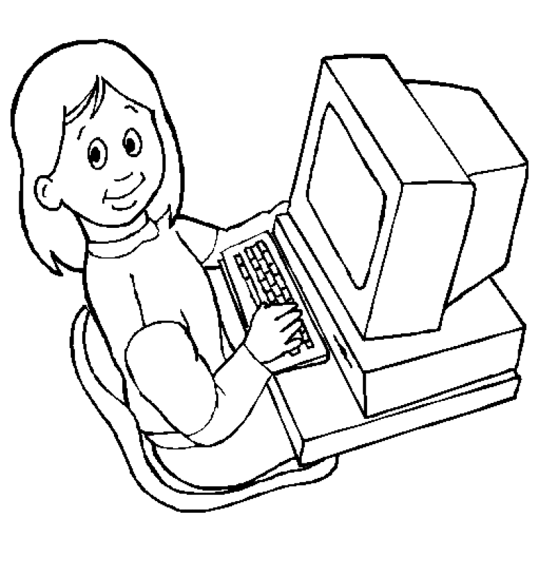 Computer Coloring Page