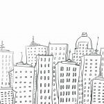 Cool City Drawing Coloring Page