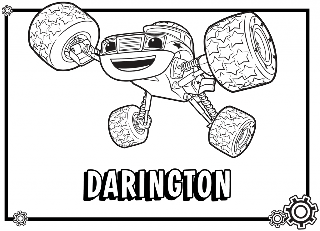 Darington Blaze and the Monster Machines Coloring Pages