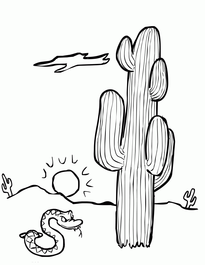 Desert Coloring Pages For Kids 10