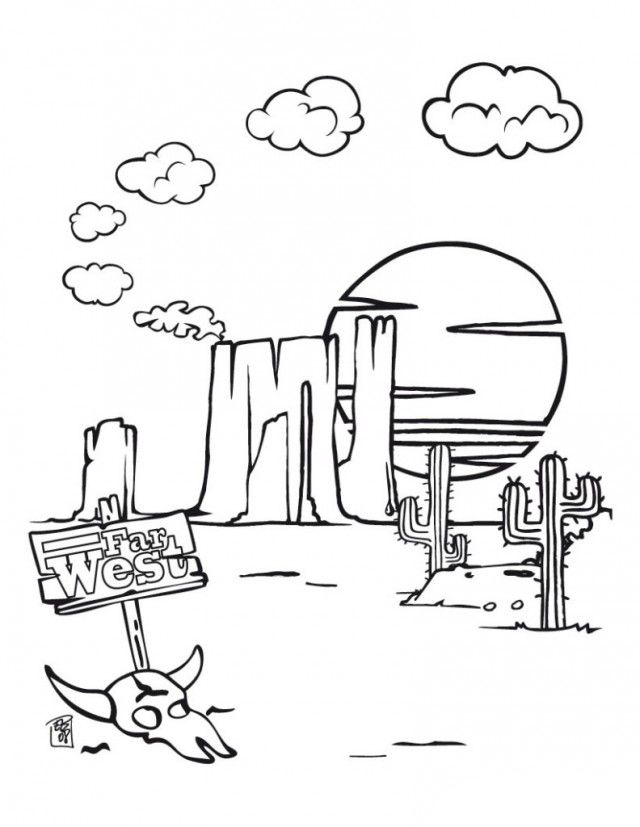 Desert Coloring Pages