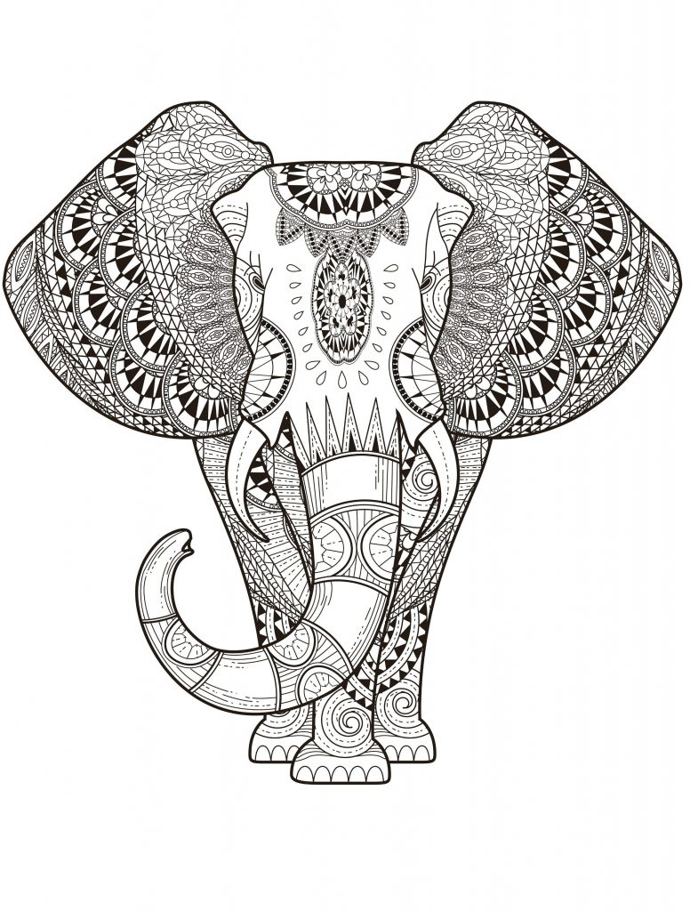 Elephant Coloring Pages for Adults - Best Coloring Pages For Kids