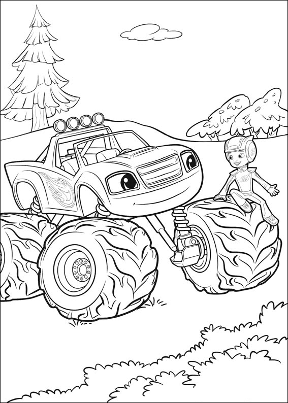 Blaze and the Monster Machines Coloring Pages - Best Coloring Pages For ...