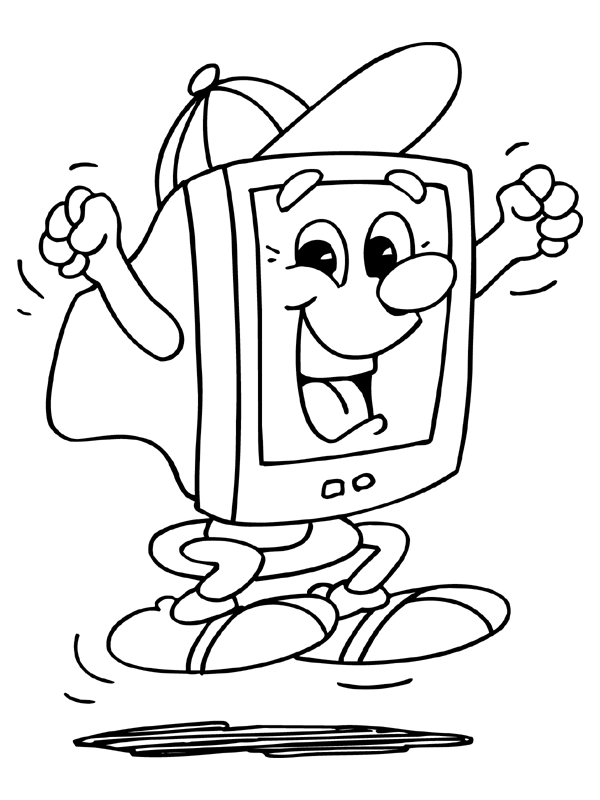 Fun Computer Coloring Pages