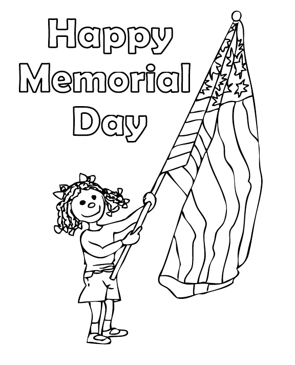 Happy Memorial Day Coloring Pages