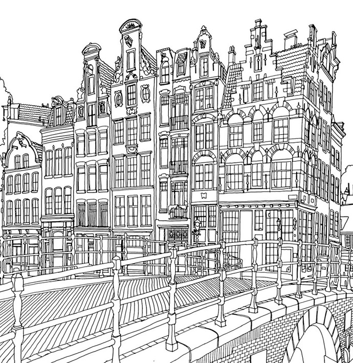 Hard City Coloring Pages