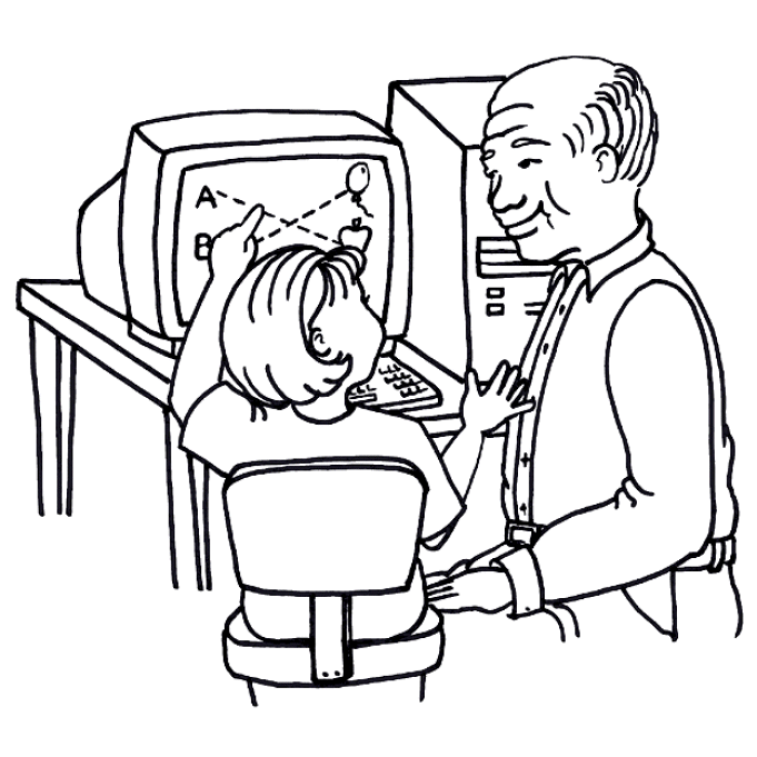 Learning on Computer Coloring Pages