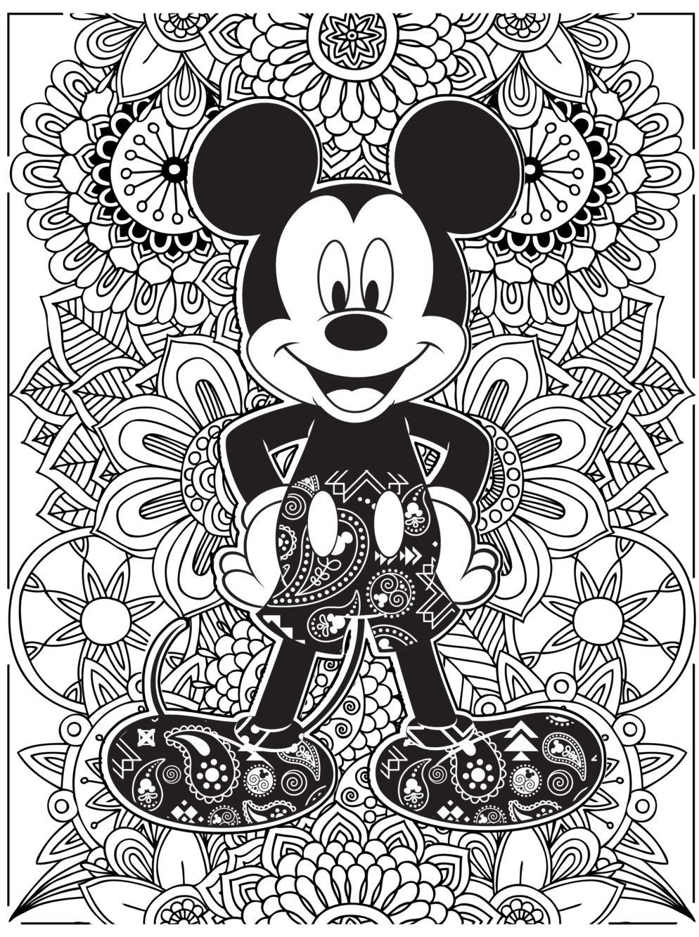 840 Cartoon Coloring Pages For Adults  Free