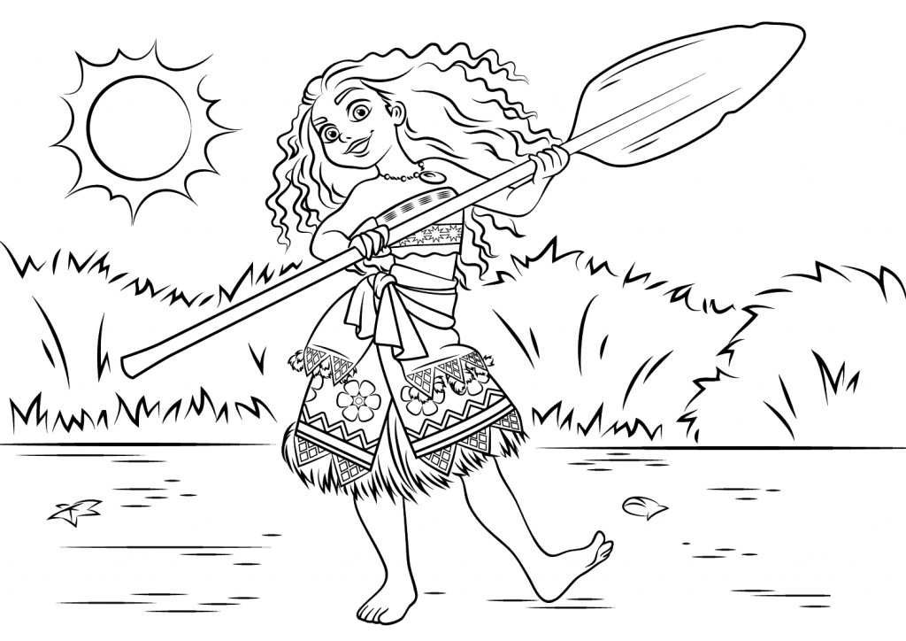 Moana Disney Coloring Pages for Adults