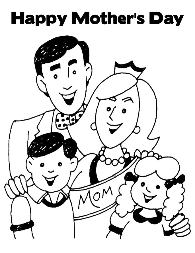 Mothers Day Coloring Page