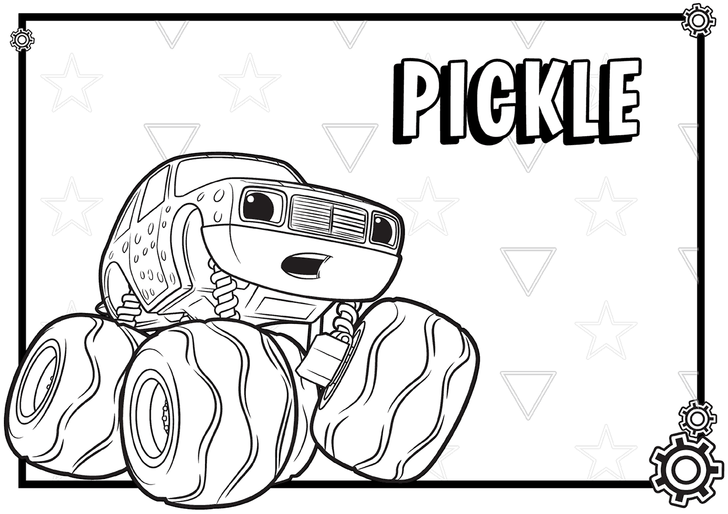 Colouring Pages Coloring book Machine Demand, blaze monster truck