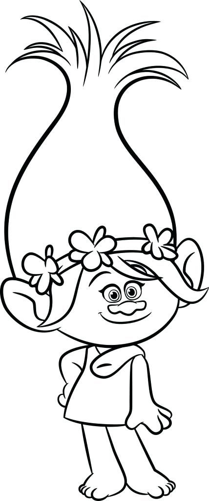 How to Draw Princess Poppy from Trolls - DrawingTutorials101.com  Poppy  coloring page, Disney coloring pages, Cartoon coloring pages