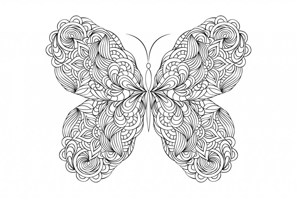 Featured image of post Butterfly Abstract Coloring Pages For Adults