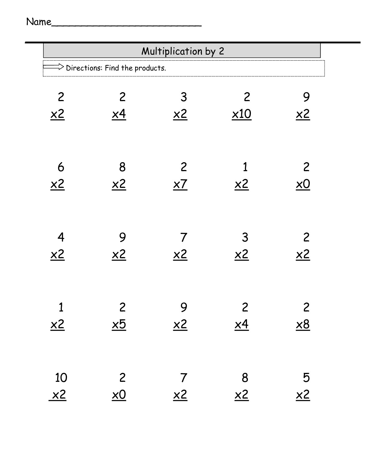 3rd Grade Multiplication Worksheets - Best Coloring Pages ...